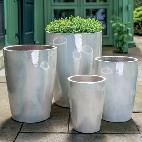 Ojai Planters (terracotta In Pearl Gloss Glaze) contemporary, terracotta, terra cotta, garden, planter