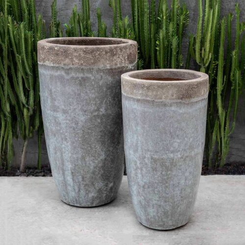Orion Planters (terracotta In Beachcomber Grey Mist)