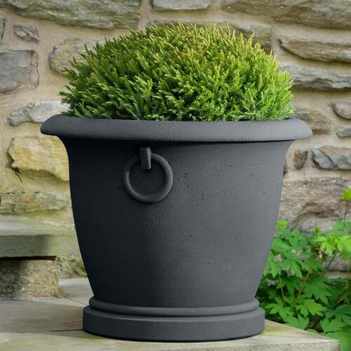Chartwell Planter (cast Stone In Nero Nuovo) cast stone, urn, planter, traditional