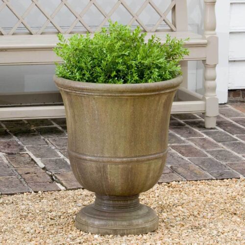 Williamsburg Orangery Urn P 452 (cast Stone In Aged Limestone) cast stone, urn, planter, traditional