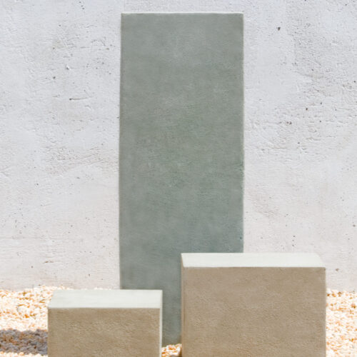 Tall Square Pedestal Pd 154 (cast Stone In Greystone)