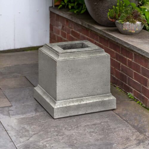 Textured 16 5 Inch Pedestal Pd 224 (cast Stone In Alpine Stone)