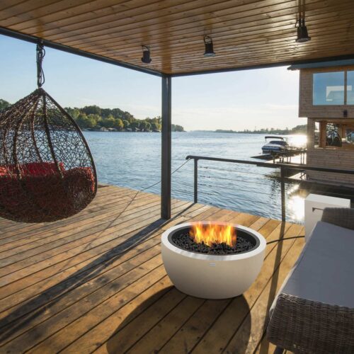 Pod 30 Fire Pit Bowl In Bone, Ng/lg Burner