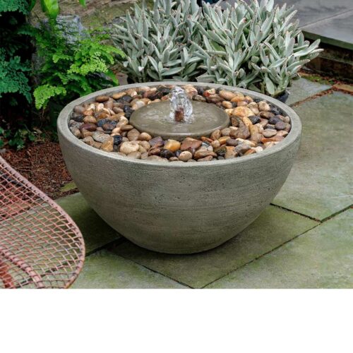 Portola Pebble Fountain (cast Stone In Greystone Finish)