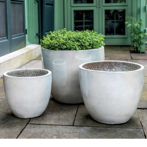 Rafi Planters (terracotta In Pearl Gloss Glaze) contemporary, terracotta, terra cotta, garden, planter