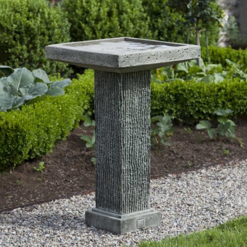 Reef Point Birdbath Fountain (cast Stone In Alpine Stone Finish)