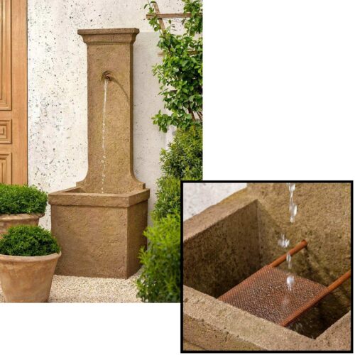 Relais Fountain (cast Sone In Aged Limestone Finish)