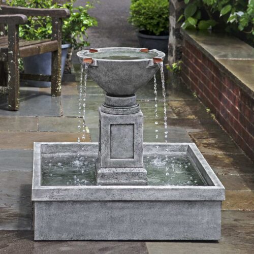 Rittenhouse Fountain (ft 277) Material: Cast Stone Finish: Alpine Stone