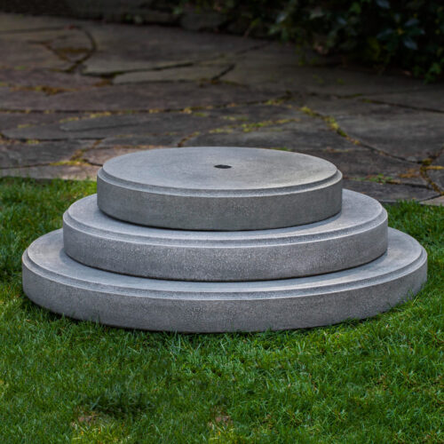 Round Plinths (cast Stone In Alpine Stone)
