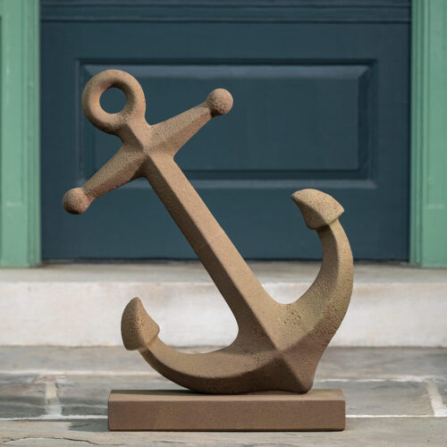 Anchors Aweigh (cast Stone In Aged Limestone)