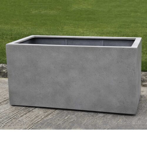Sandal Planter Box (fiberglass In Stone Grey Finish)
