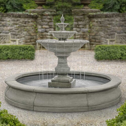 Savannah Estate Fountain Material: Cast Stone Finish: Alpine Stone Ft 423