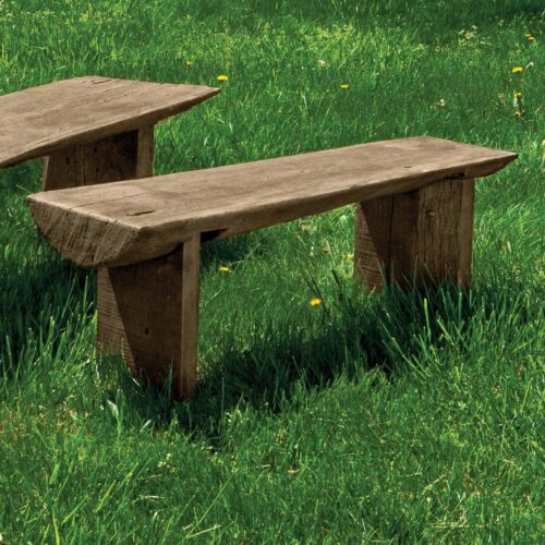 Small Bois Bench (cast Stone In Brownstone Finish)