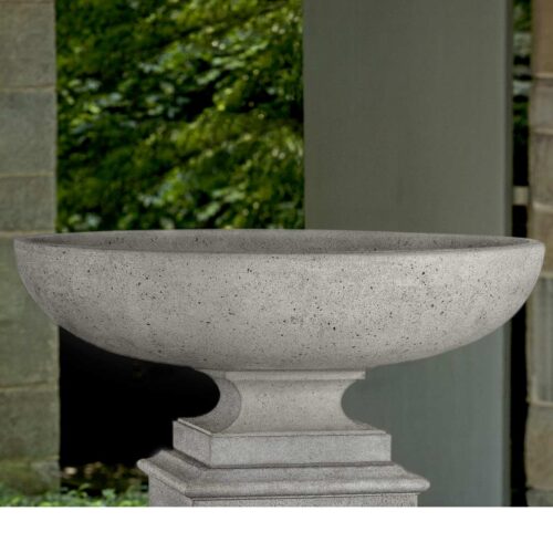 Somerset Urn Material: Cast Stone Finish: Greystone cast stone, garden, traditional, planter, urn