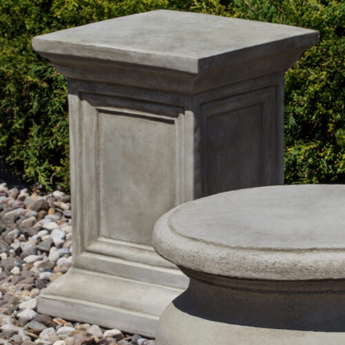 Square Pedestal (cast Stone In Alpine Stone)