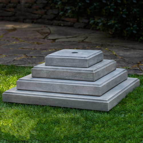 Square Plinths (cast Stone In Alpine Stone)