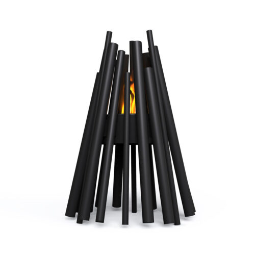 Stix 8 Portable Fire Pit, Black