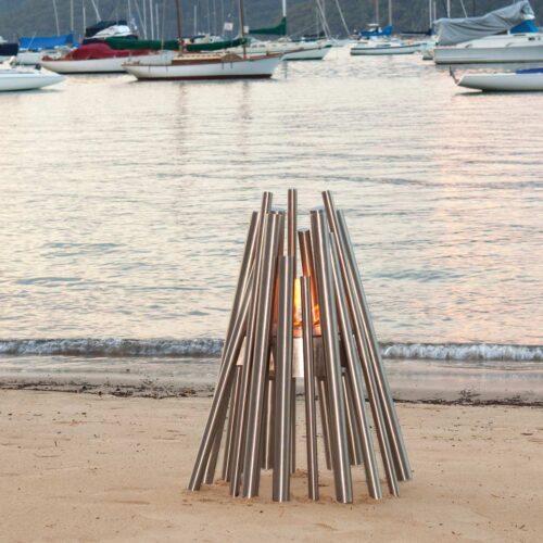 Stix Portable Fire Pit, Stainless Steel