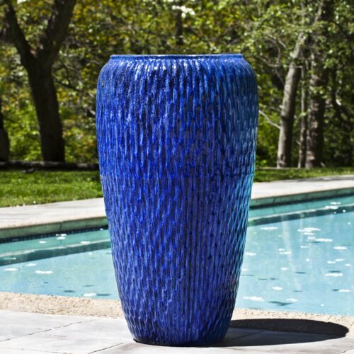 Talavera Jar Riviera Blue Terracotta 49565