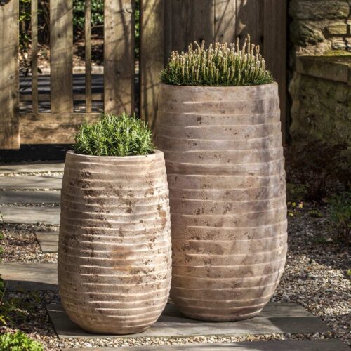 Tall Ipanema Planters (terracotta In Antico Finish) contemporary, terracotta, terra cotta, garden, planter
