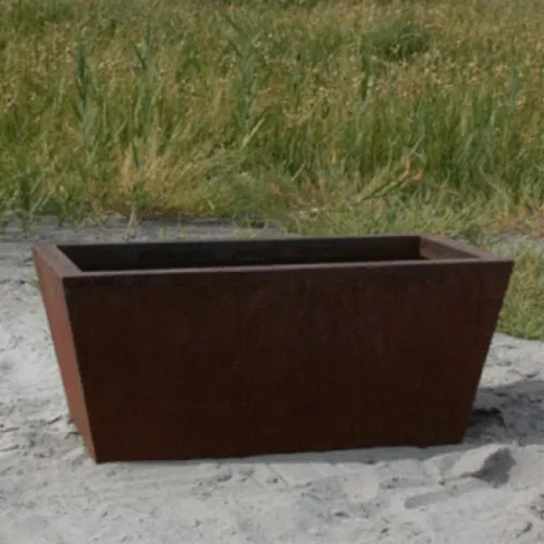 Tapered Rectangular Planter Prod 80775 tapered rectangular garden planter garden decor garden planters