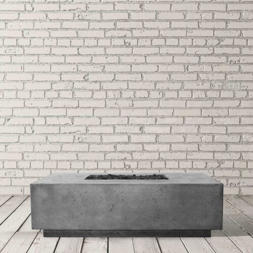 Tavola 7 Fire Table (gfrc In Pewter)