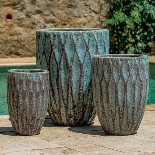 Tortona Planters (terracotta In Verdigris Finish)