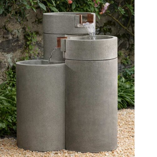Venn Fountain, Large Material: Cast Stone Finish: Greystone Ft 412