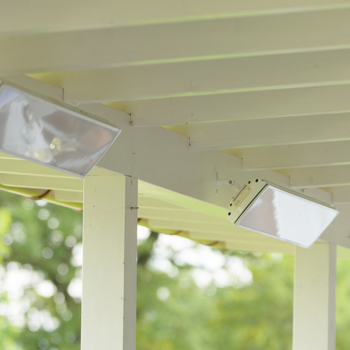 Vision 3200w Electric Radiant Heater Terrace Install (in White)