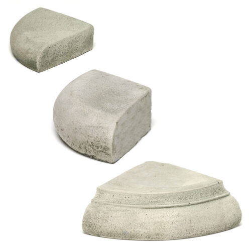 Small, Medium, Large Wedge Risers (cast Stone In Alpine Stone)