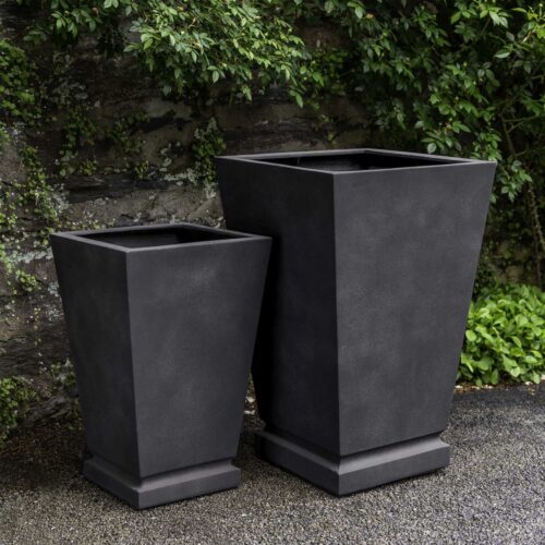 Westmere Planters (fiberglass In Lead Finish)