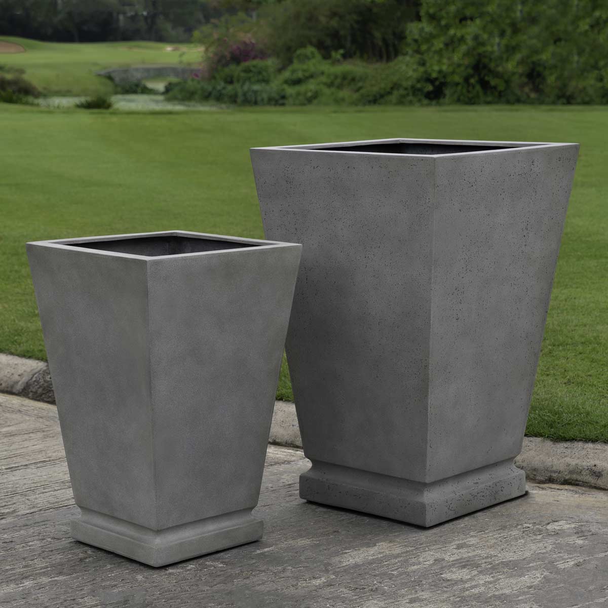 Westmere Planters (fiberglass In Stone Grey Finish)